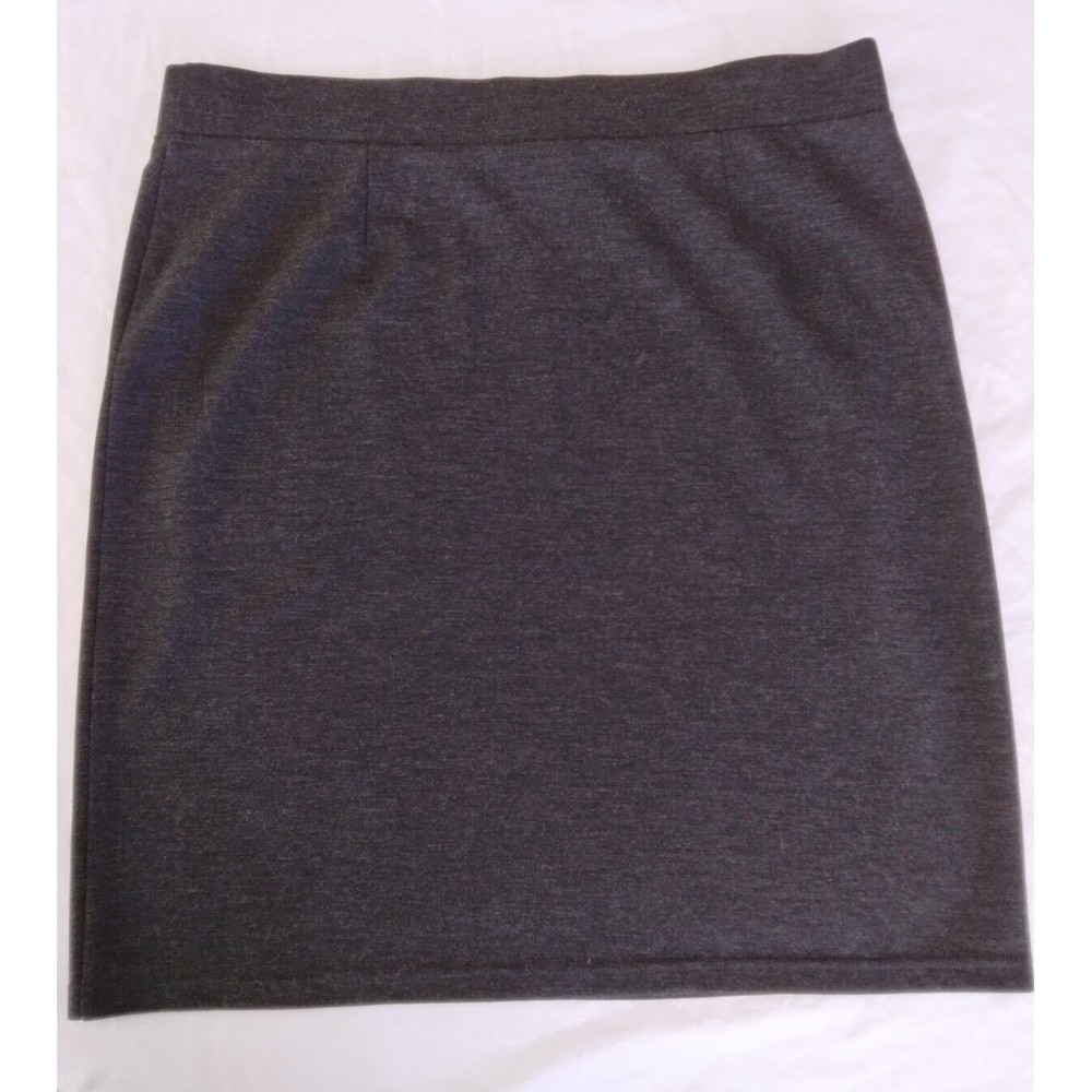 J. JILL Charcoal Gray PENCIL SKIRT Stretch Pull-On Womens Size Medium - Picture 7 of 8